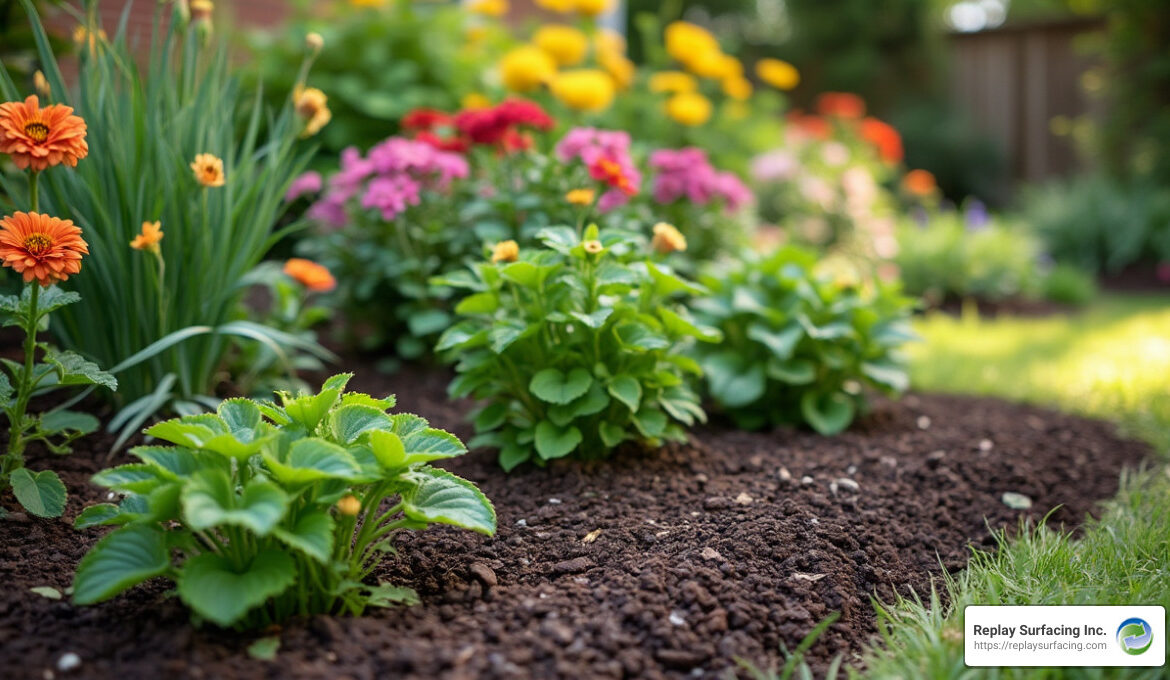 recycled rubber mulch