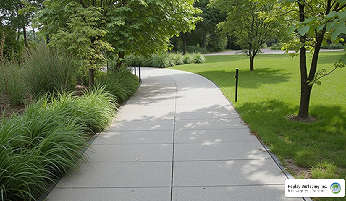 recycled rubber walkway 3 feet wide