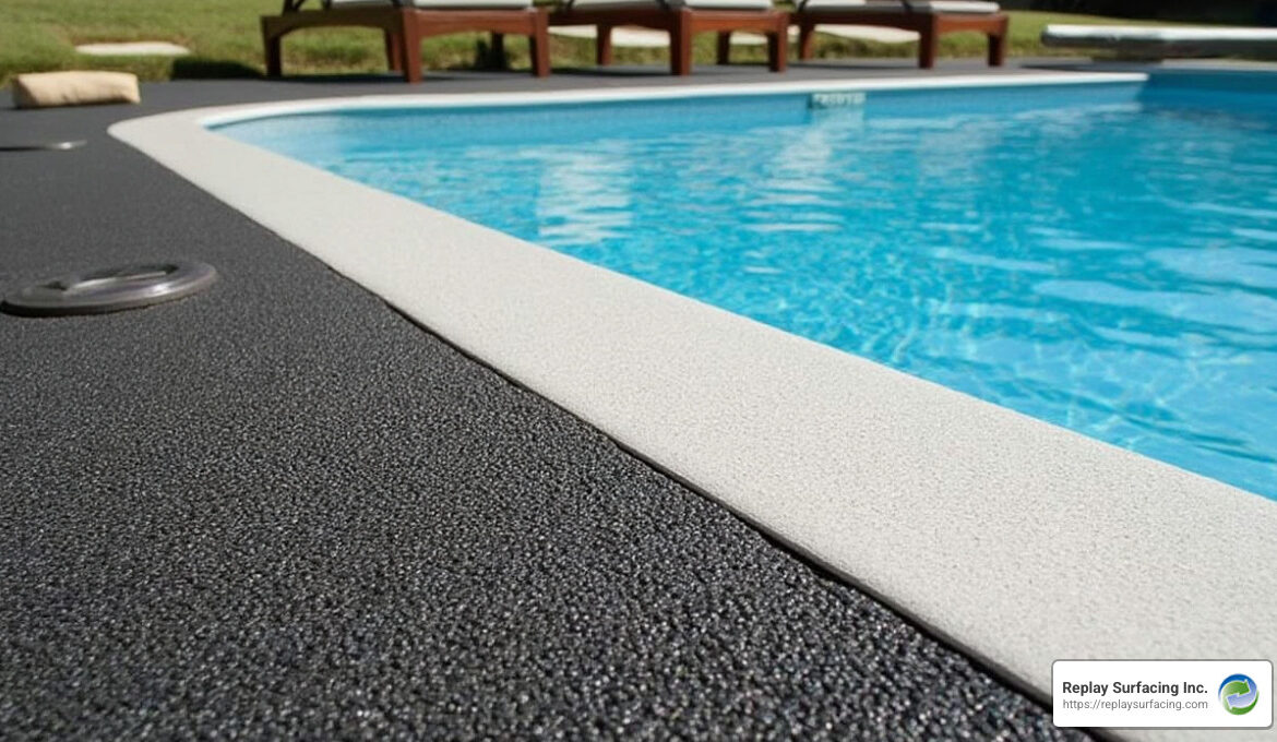 rubber pool deck surfacing