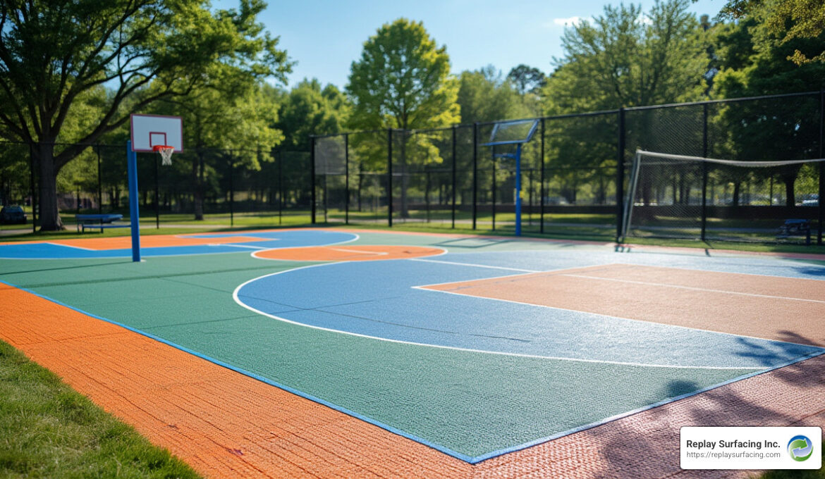 interlocking sports tiles