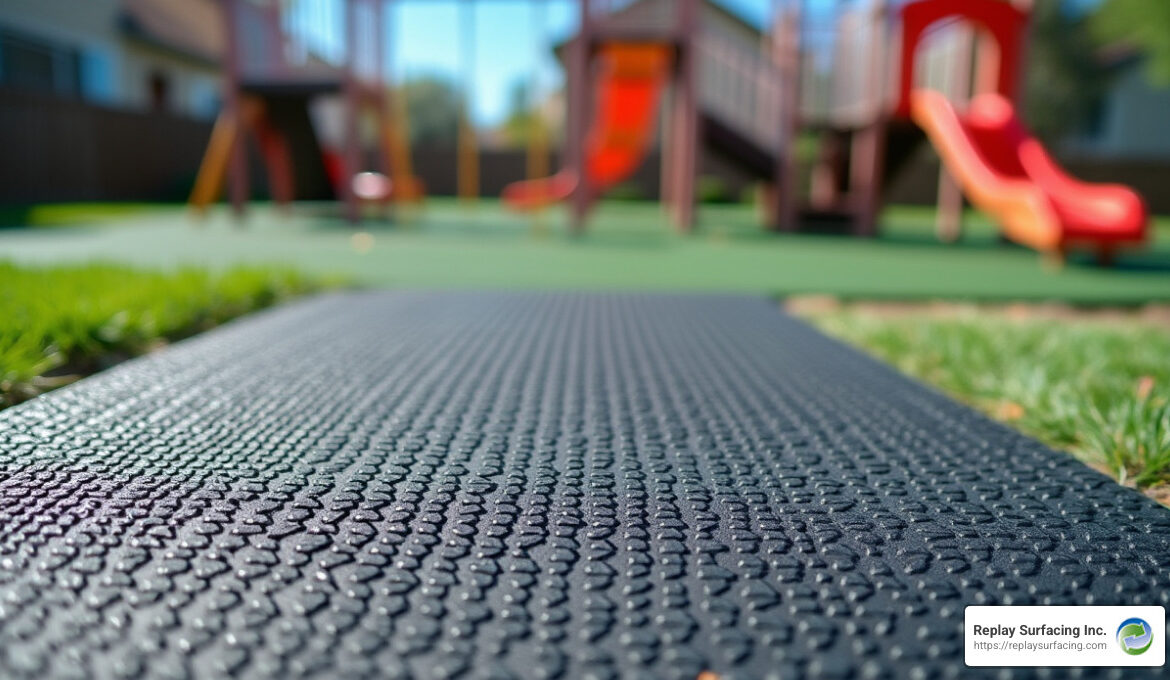 playset rubber mat