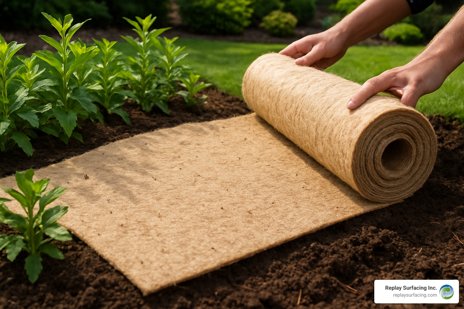 mulch mat roll