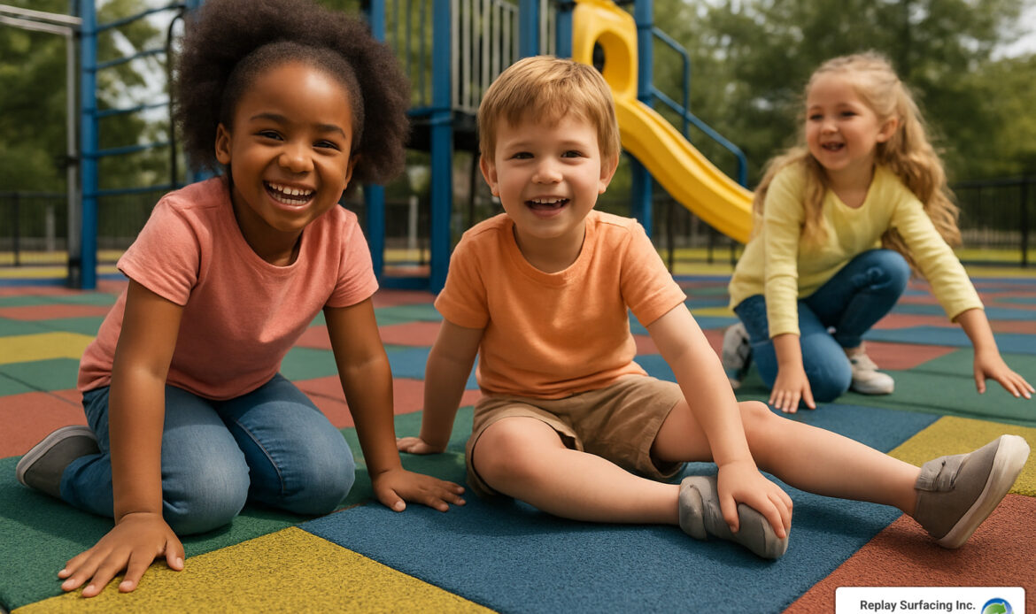 non toxic playground tiles