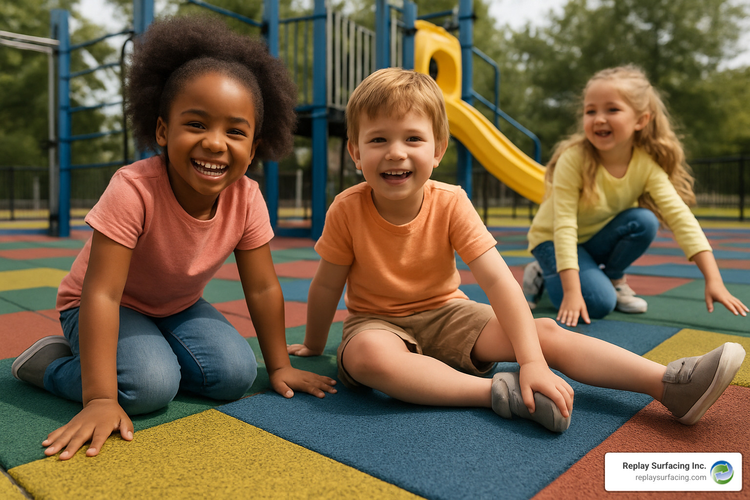 non toxic playground tiles