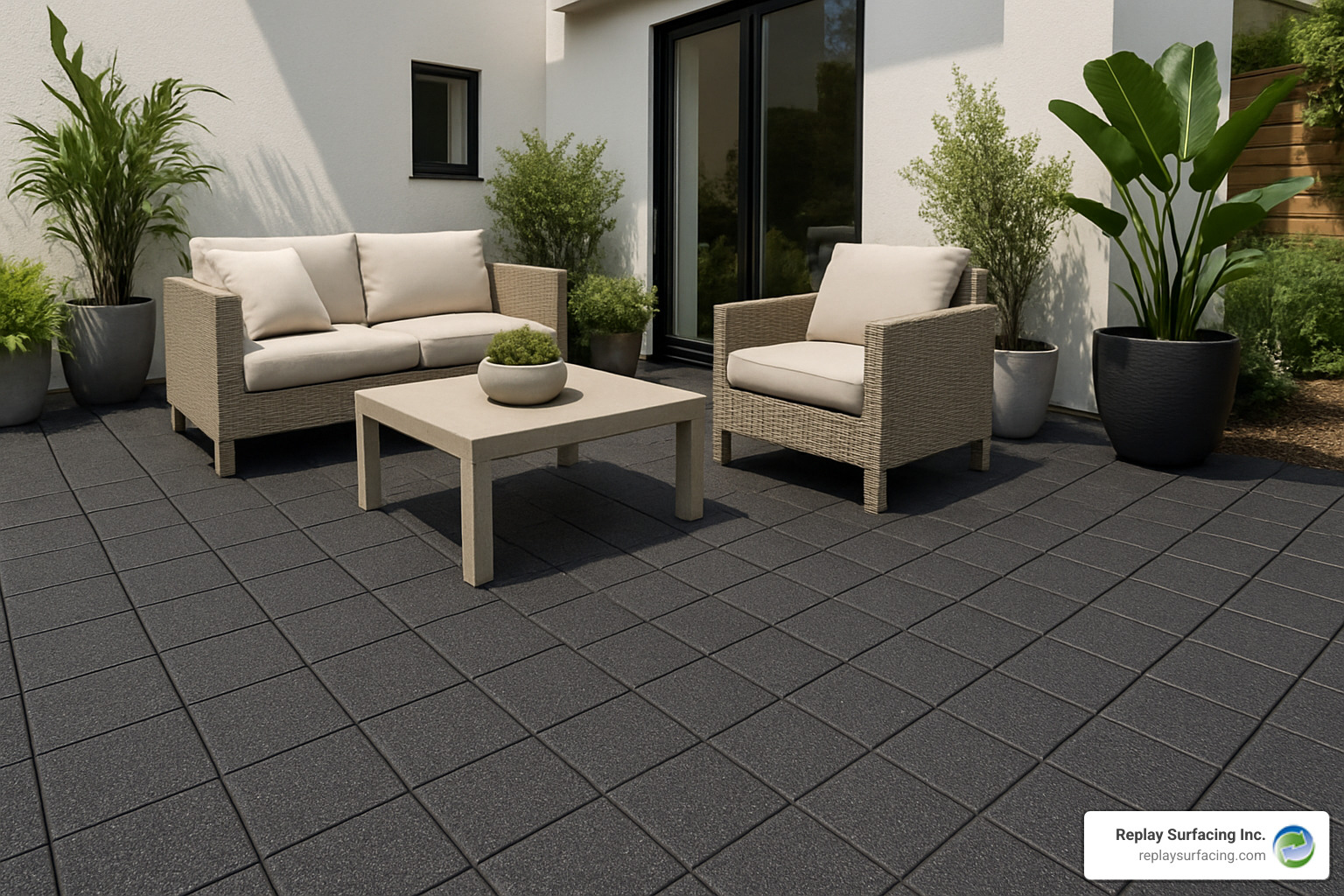 rubber decking