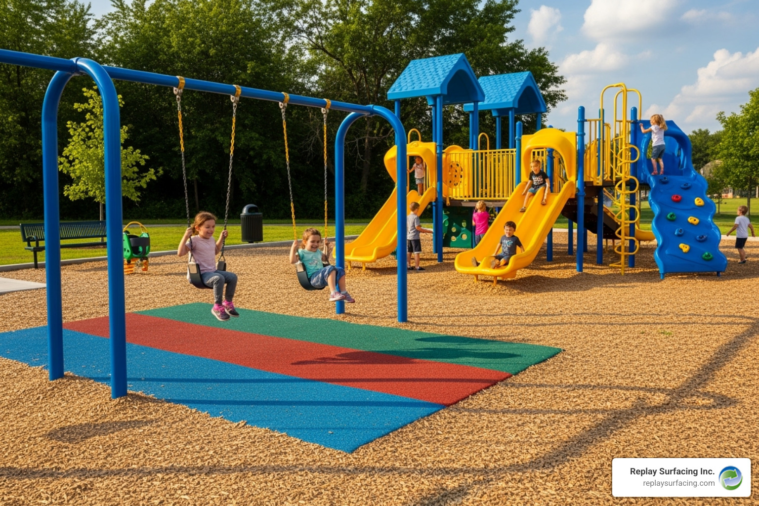 play yard rubber mulch