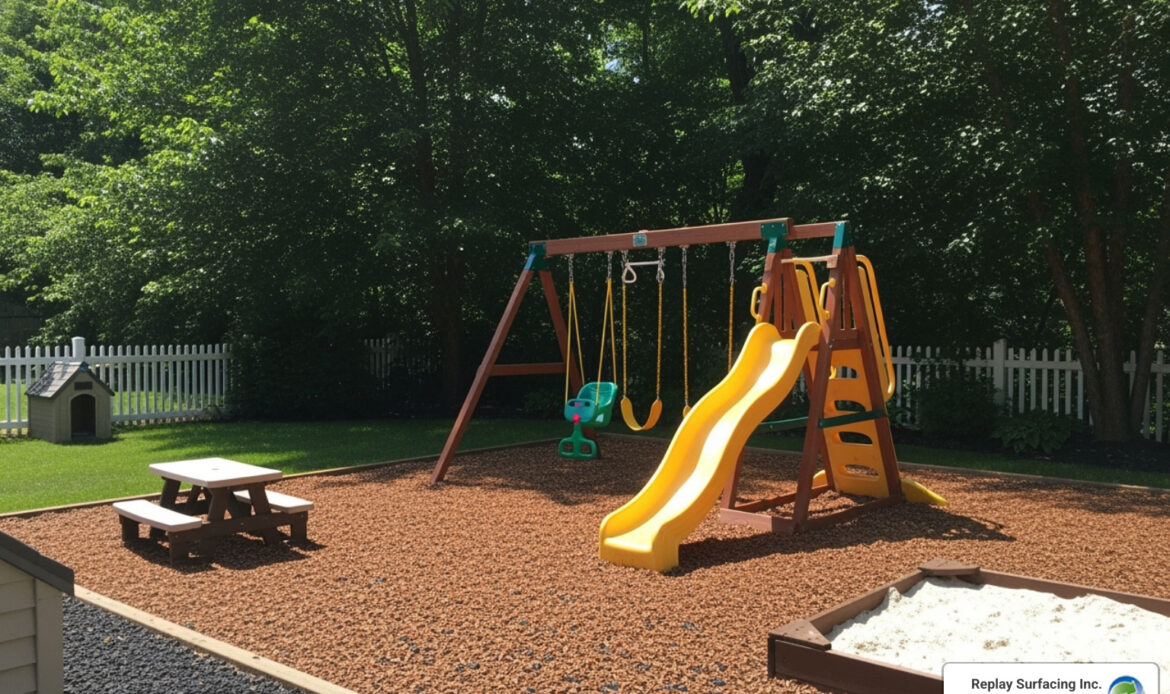 rubber mulch yard