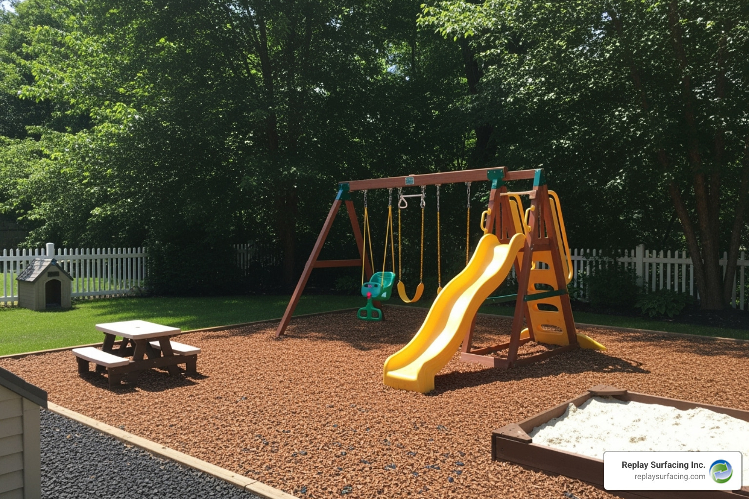 rubber mulch yard