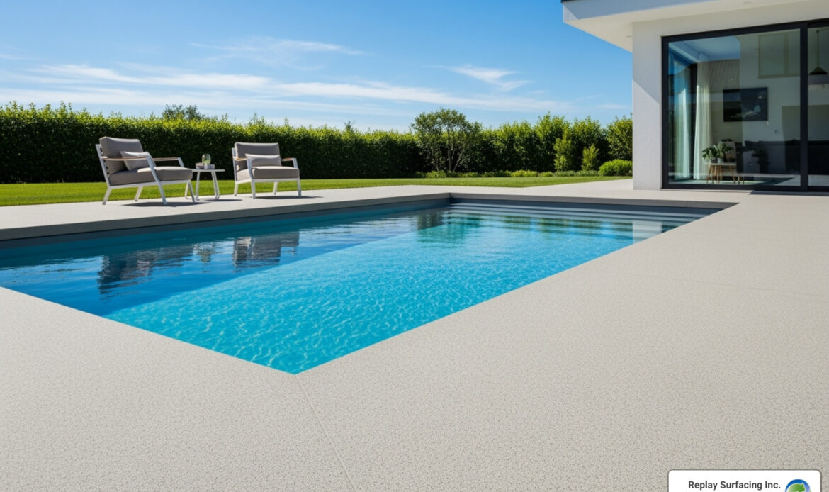 rubber for pool decks