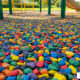 recycled rubber chips