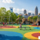 rubber ground cover for playgrounds