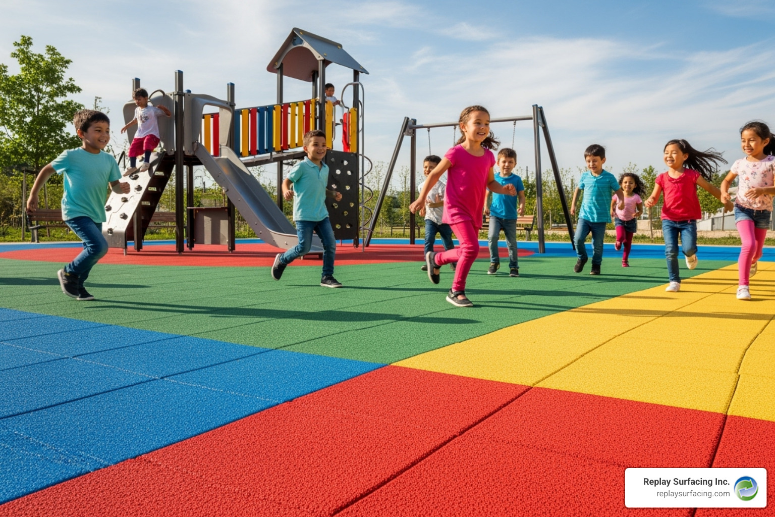 recycled playground surface