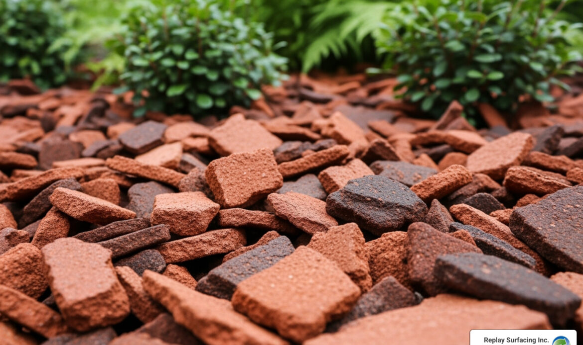 rubber mulch made from recycled tires