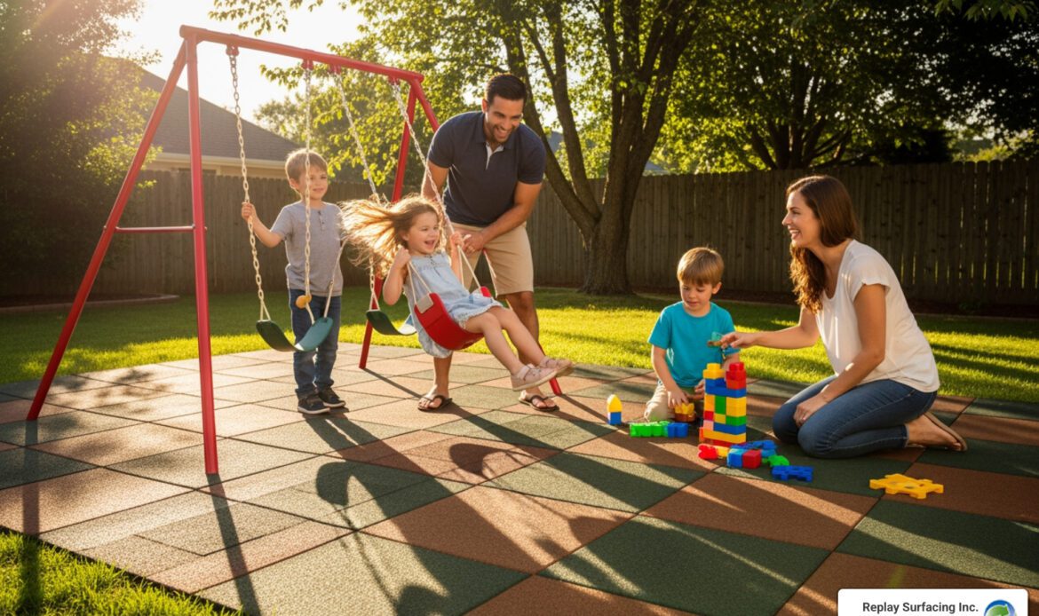 diy playground floor