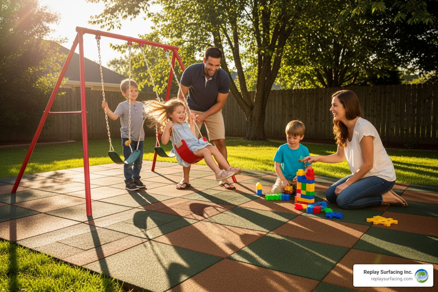 diy playground floor