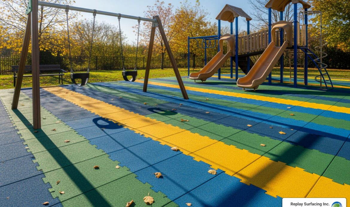 outdoor rubber mats for playground
