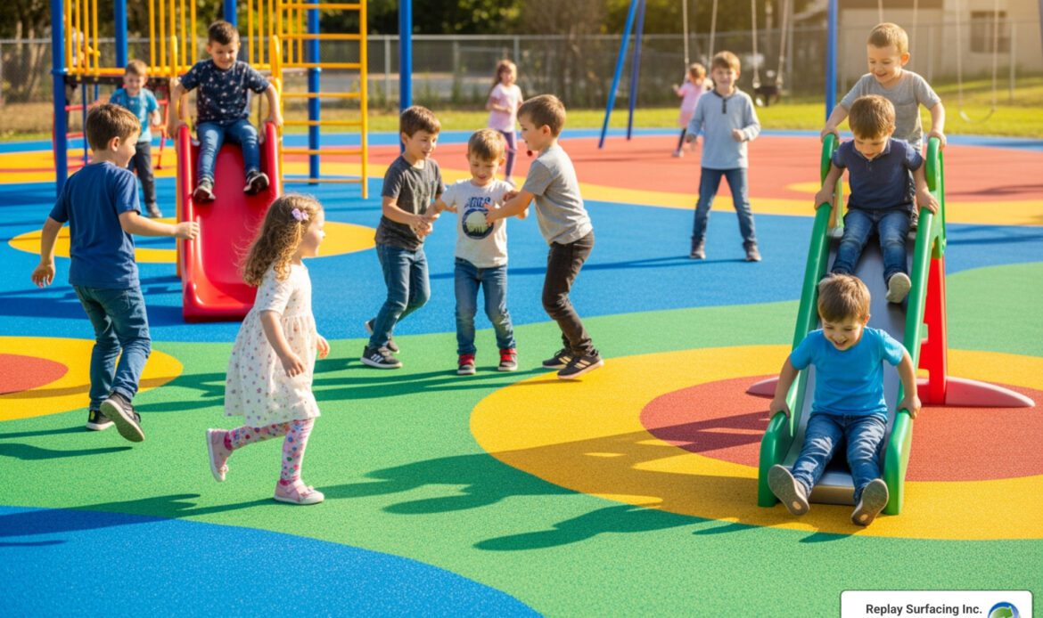 pip rubber surfacing