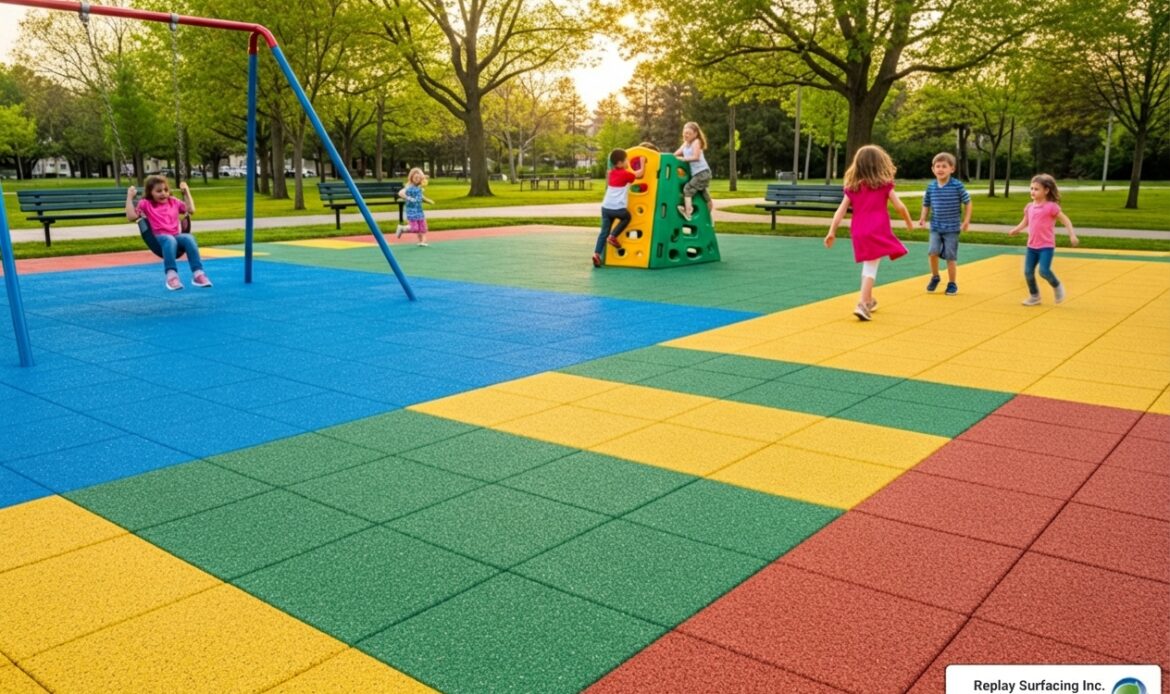 outdoor rubber playground mats price
