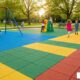 outdoor rubber playground mats price