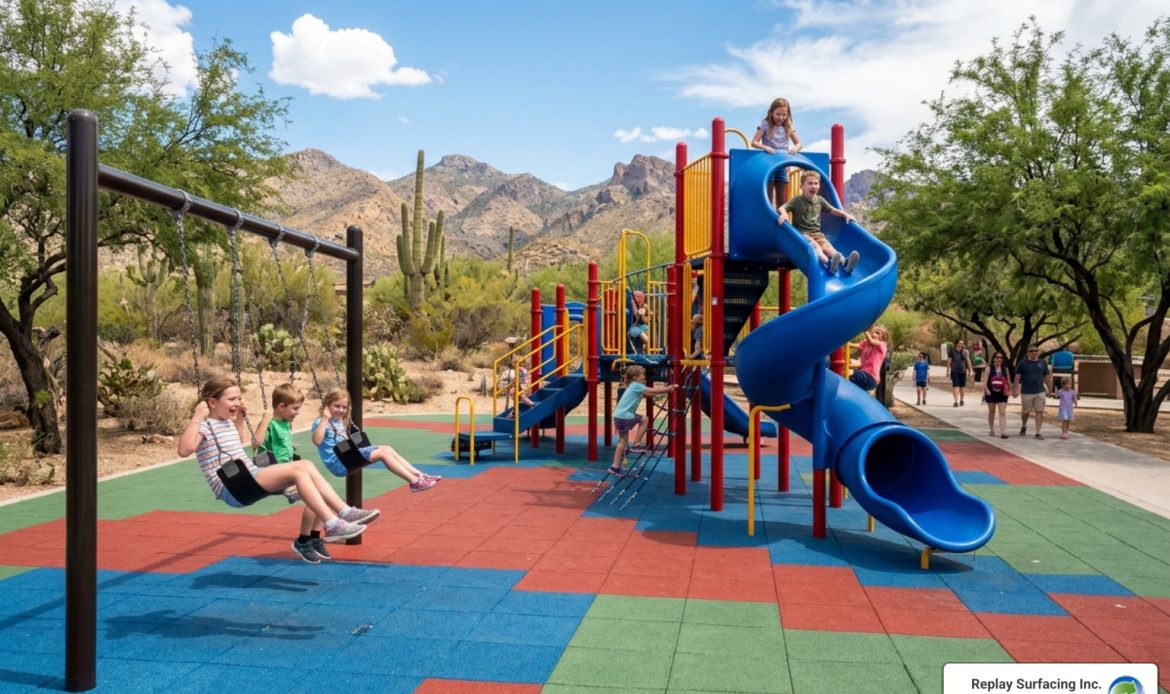 playground rubber surfacing Tucson
