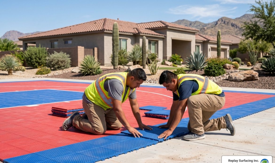 sports court rubber flooring