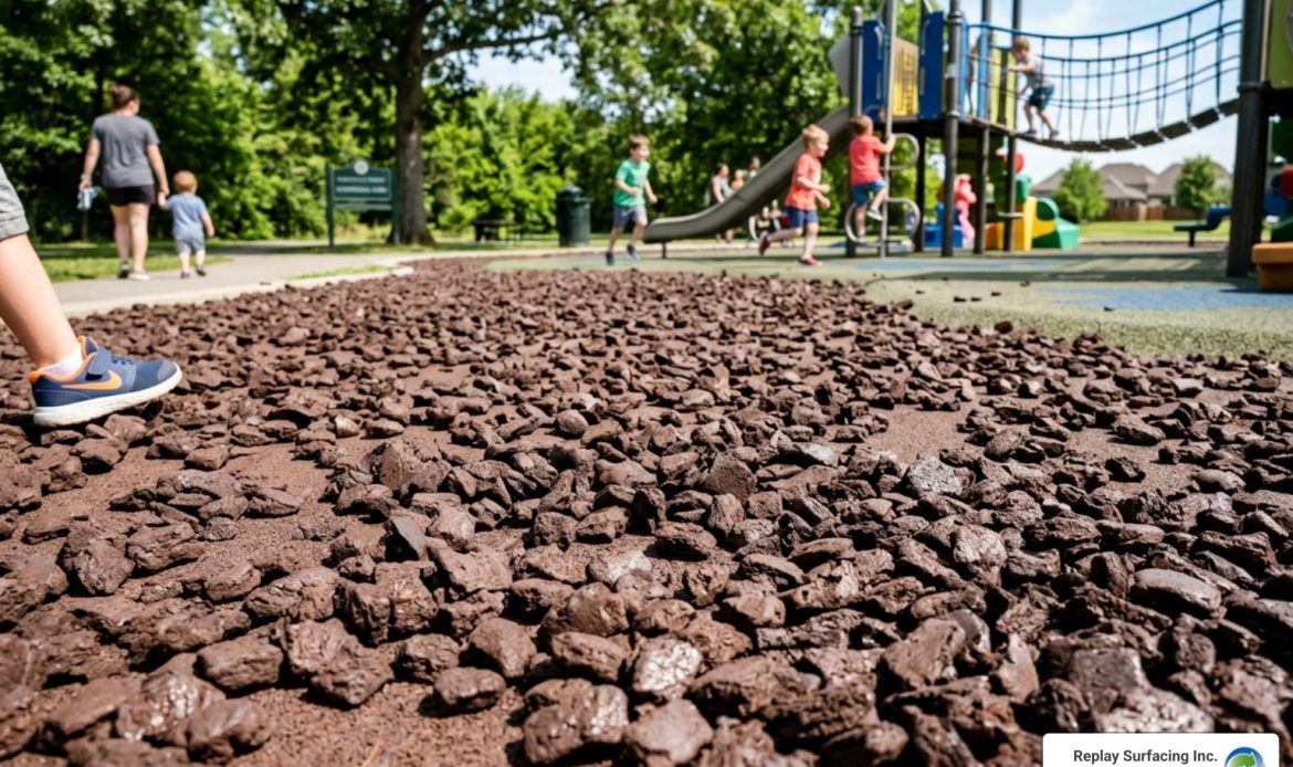 playground rubber mulch cost