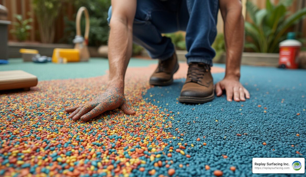 Poured-in-Place Rubber Surfacing