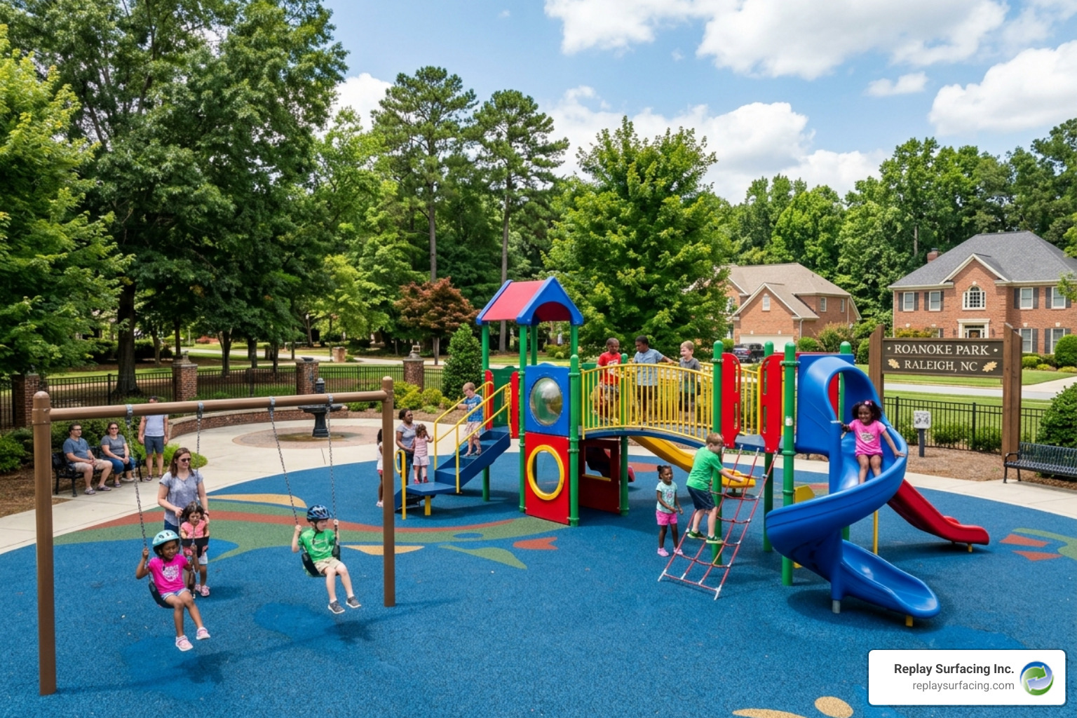 playground safety surfacing raleigh nc
