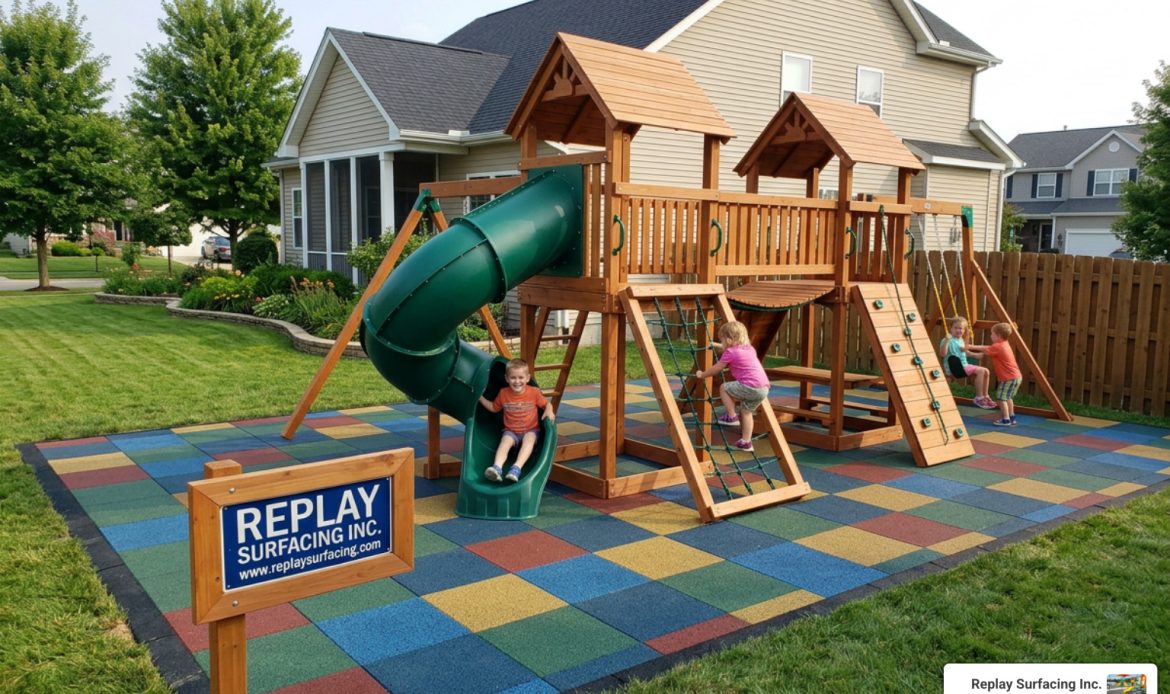 home rubber playground flooring