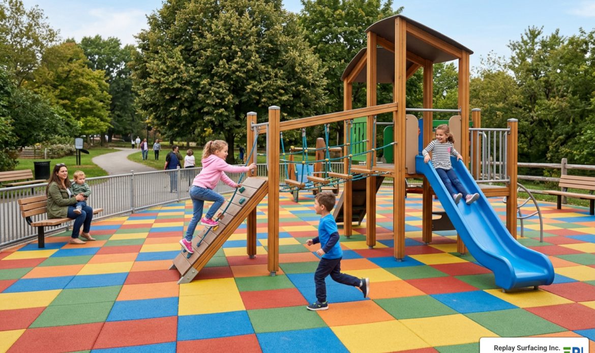 non-toxic playground tiles