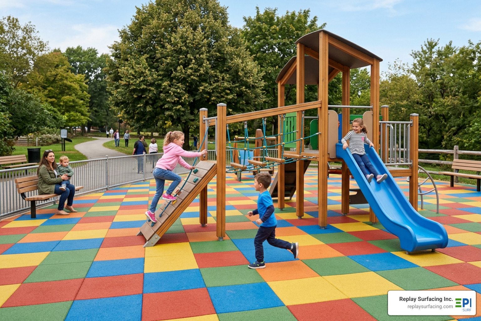 non-toxic playground tiles