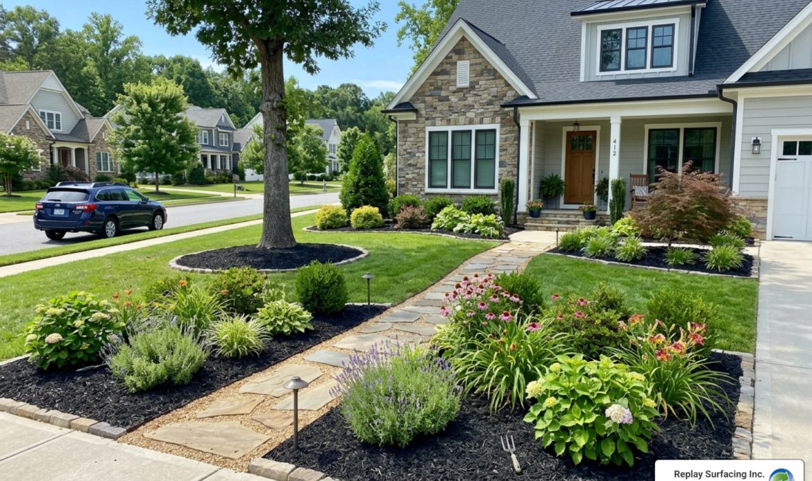 rubber mulch landscaping - best rubber mulch for landscaping