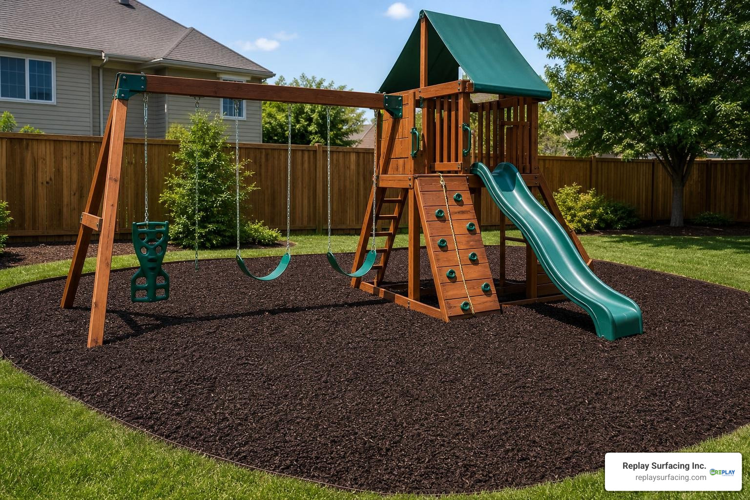 rubber mulch for swingsets