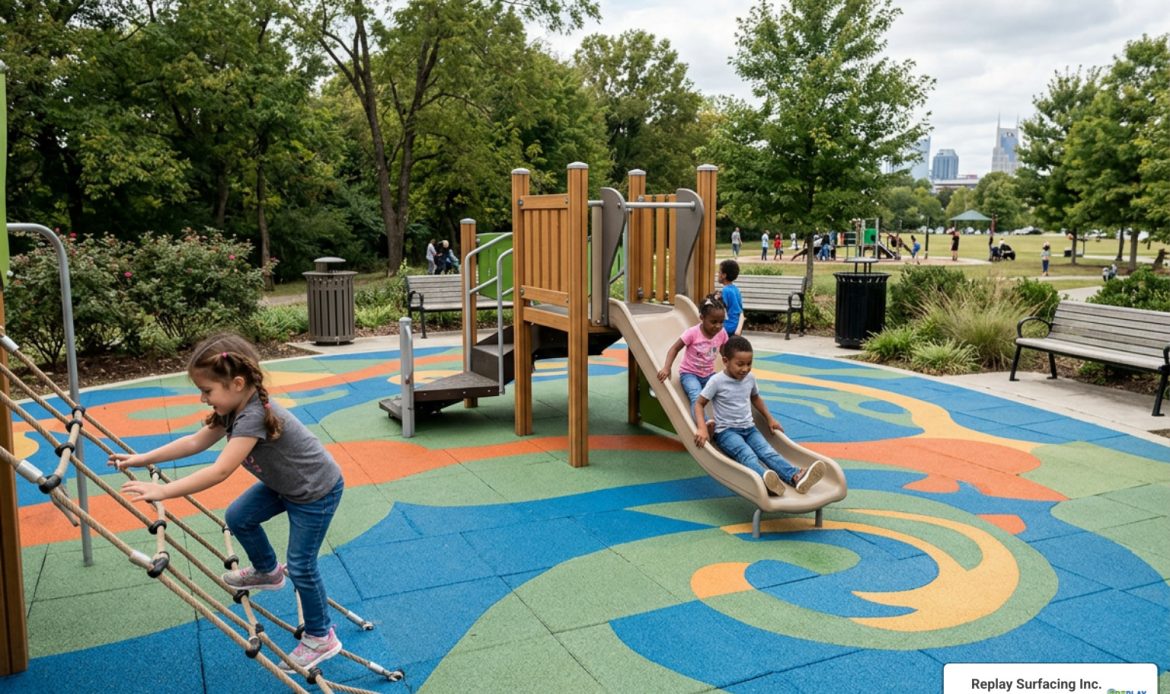Nashville eco-friendly playground tiles