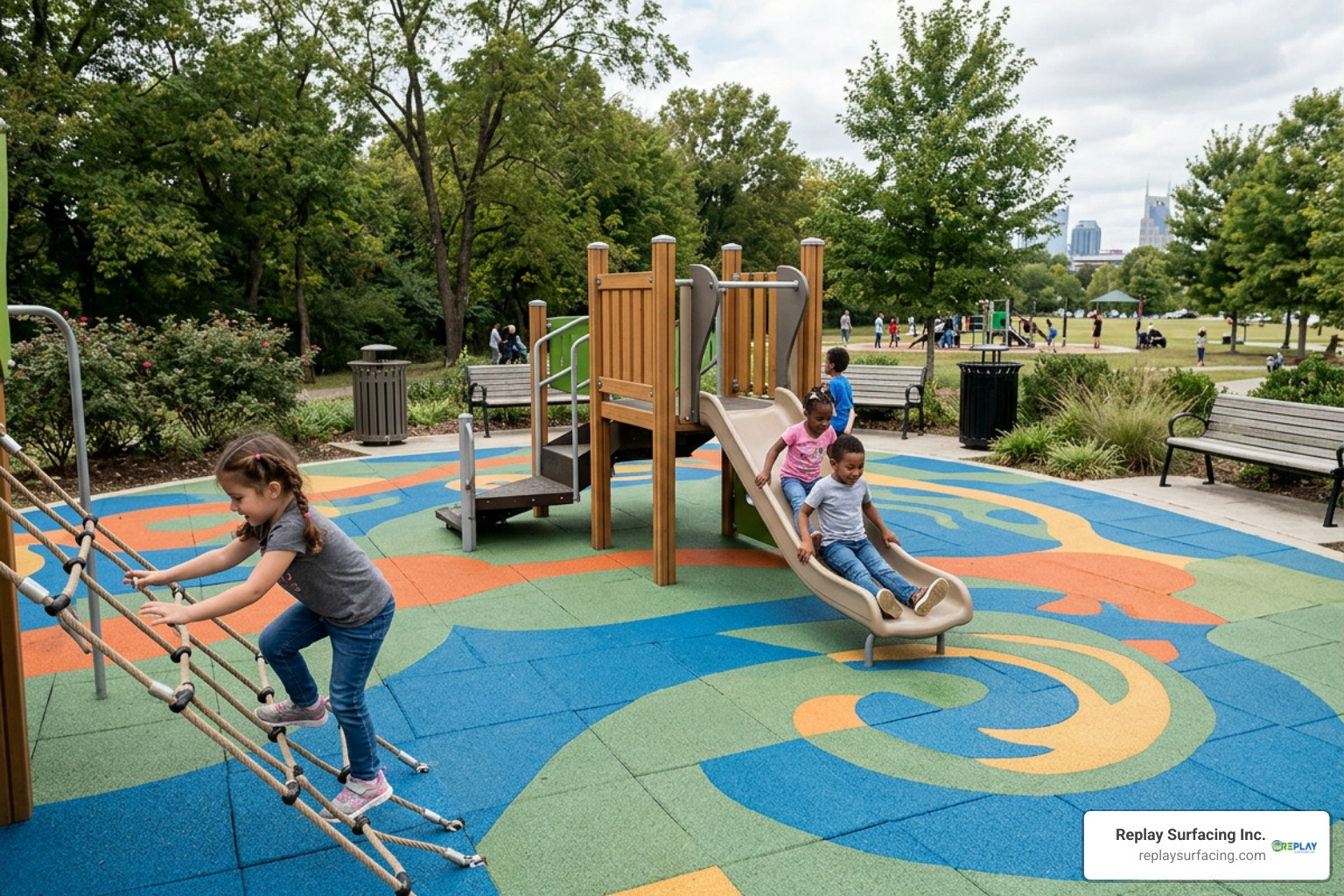 Nashville eco-friendly playground tiles