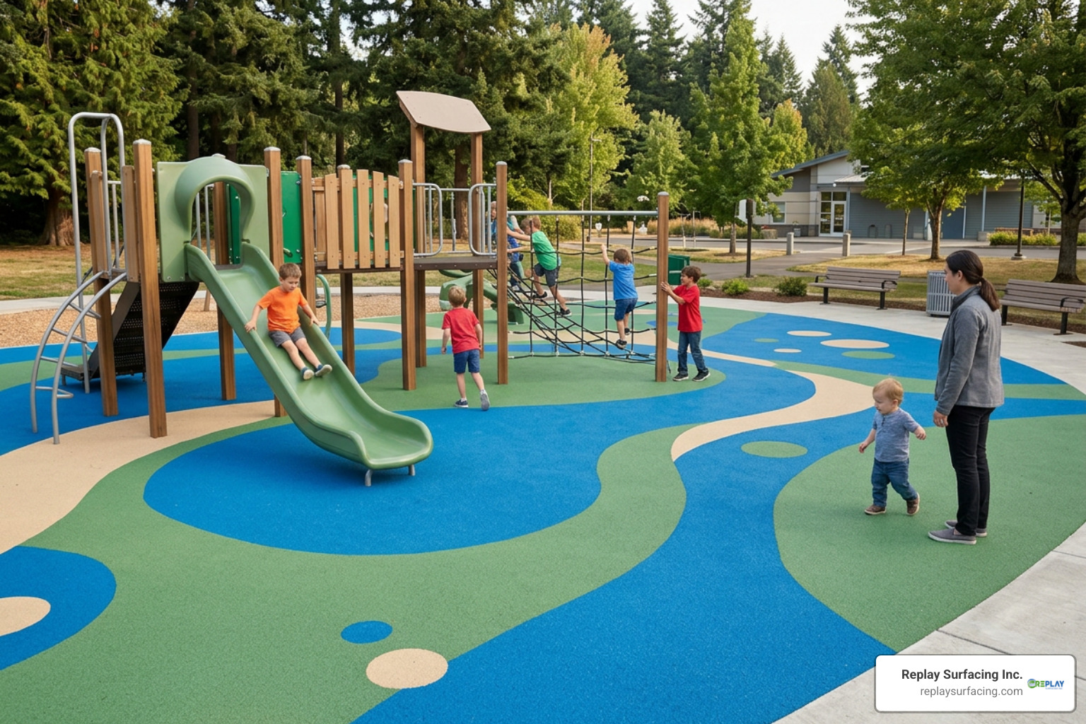 Beaverton rubber playground surfacing