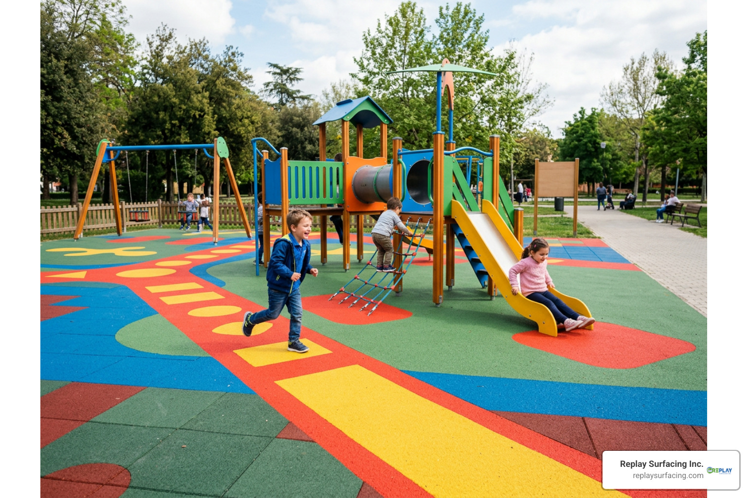 durable rubber play surfacing
