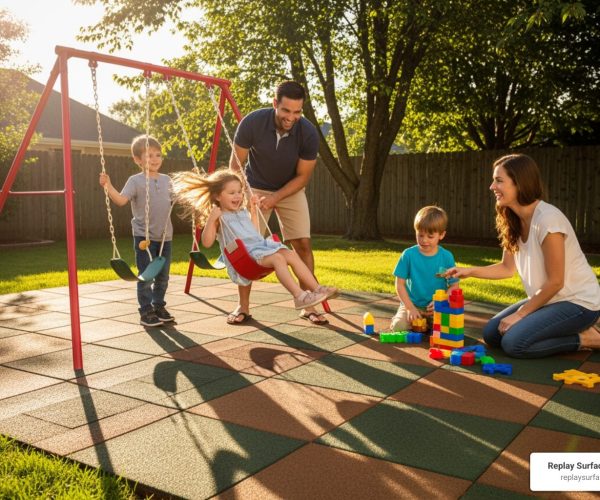 diy playground floor