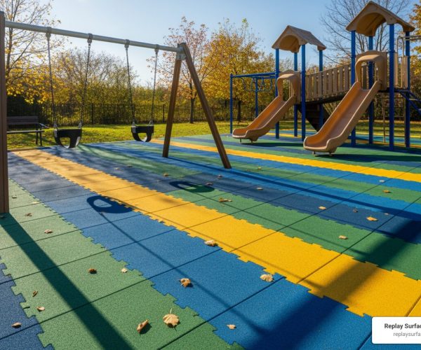 outdoor rubber mats for playground