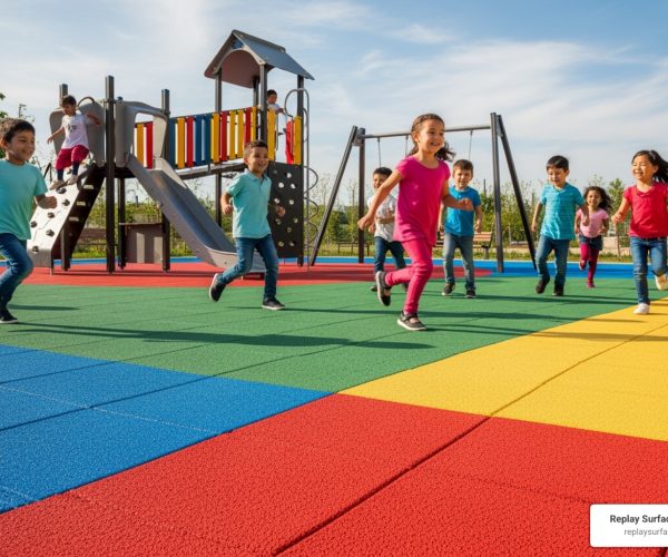 recycled playground surface