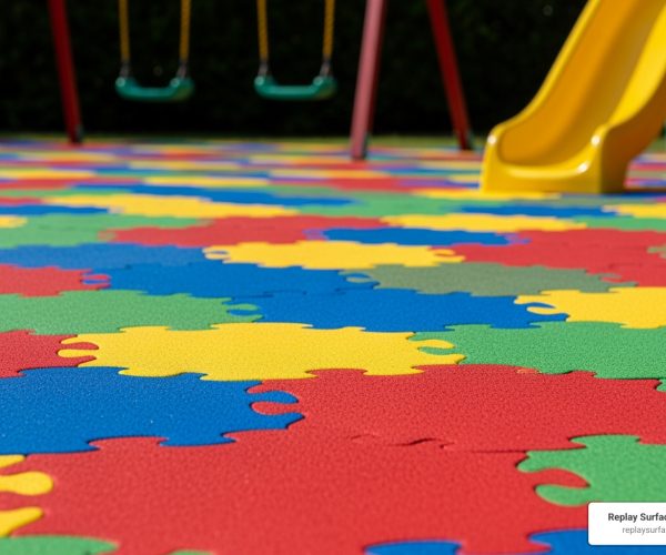 play yard rubber mats