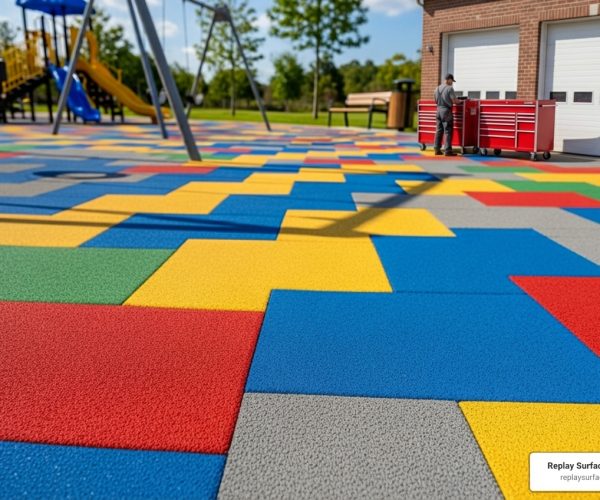 rubber surfacing cost