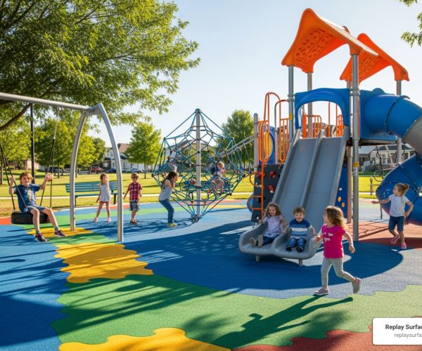 soft fall rubber flooring