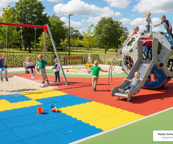 soft matting for playgrounds